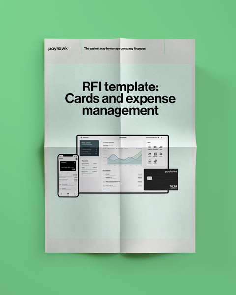 A cover image of a guidebook about selecting the best expense management software for your business